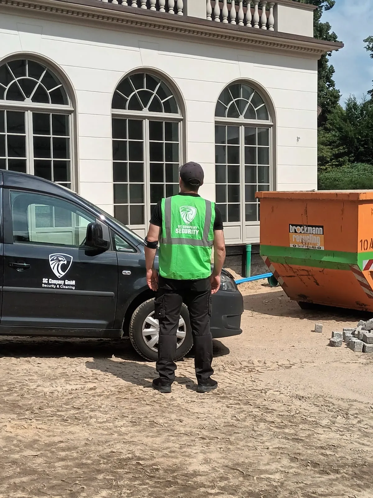 Bewachung einer Baustelle durch geschulten Sicherheitsdienst der SC Company